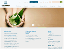 Tablet Screenshot of graymont.com